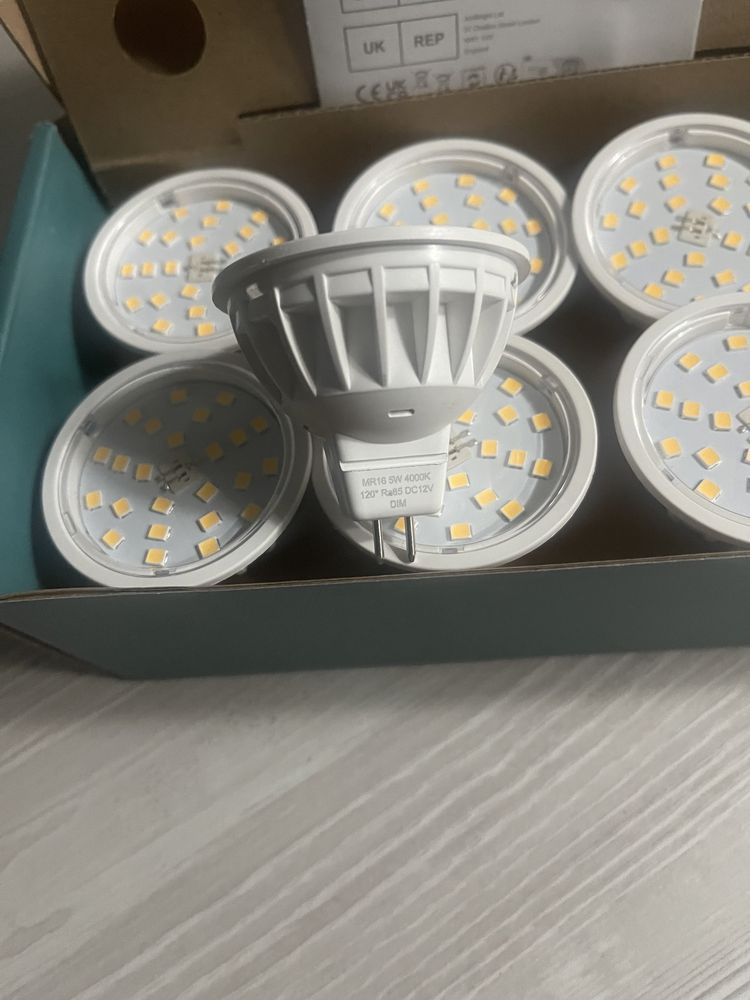 Becuri led GU5.3 MR16 bulb 5W=50W - 8 buc