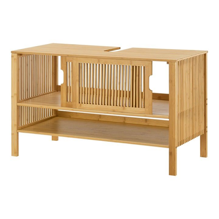 Dulap qiuveta mica, en.casa, , 60 x 100 x 45 cm, bambus, natur, mon
