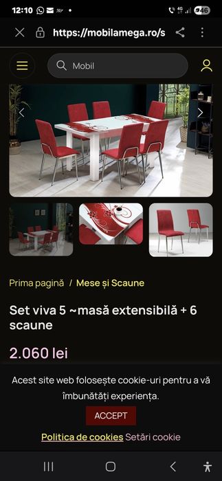 Vand masa de sticla securizata