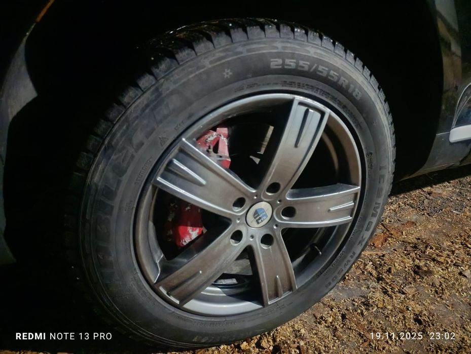 Колеса порш Ауди на зим резине на 18