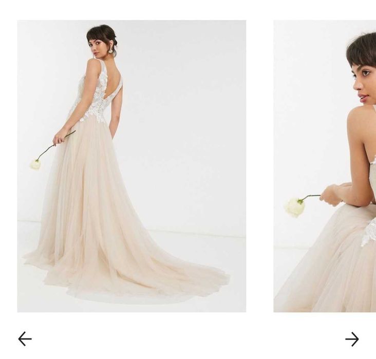 Rochie mireasa nude/ivory