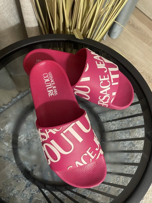 Розови Чехли Versace Jeans Couture