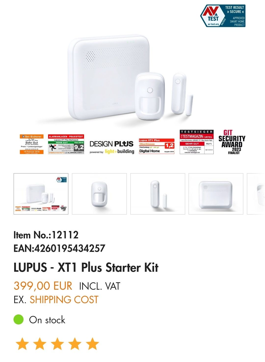 Kit alarma inteligenta wireless LUPUS - XT1 Plus Starter Kit