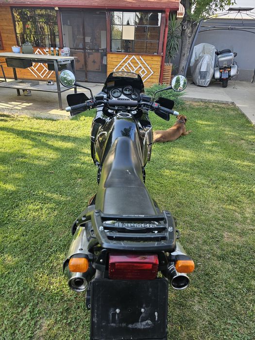 Triumph Tiger vând/schimb ATV/ hală metalică