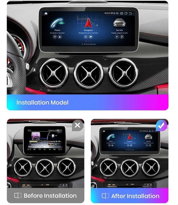 Navigatie Mercedes B Class W246 2016-2018 Android 14 CarPlay CAMERA