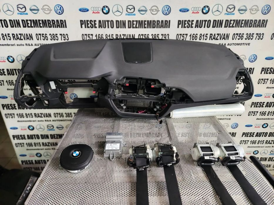 Plansa Bord Kit Airbag Bmw X3 X4 G01 G02 Volan Stanga An 2017-2018-2019-2020-2021-2022-2023 Dezmemb