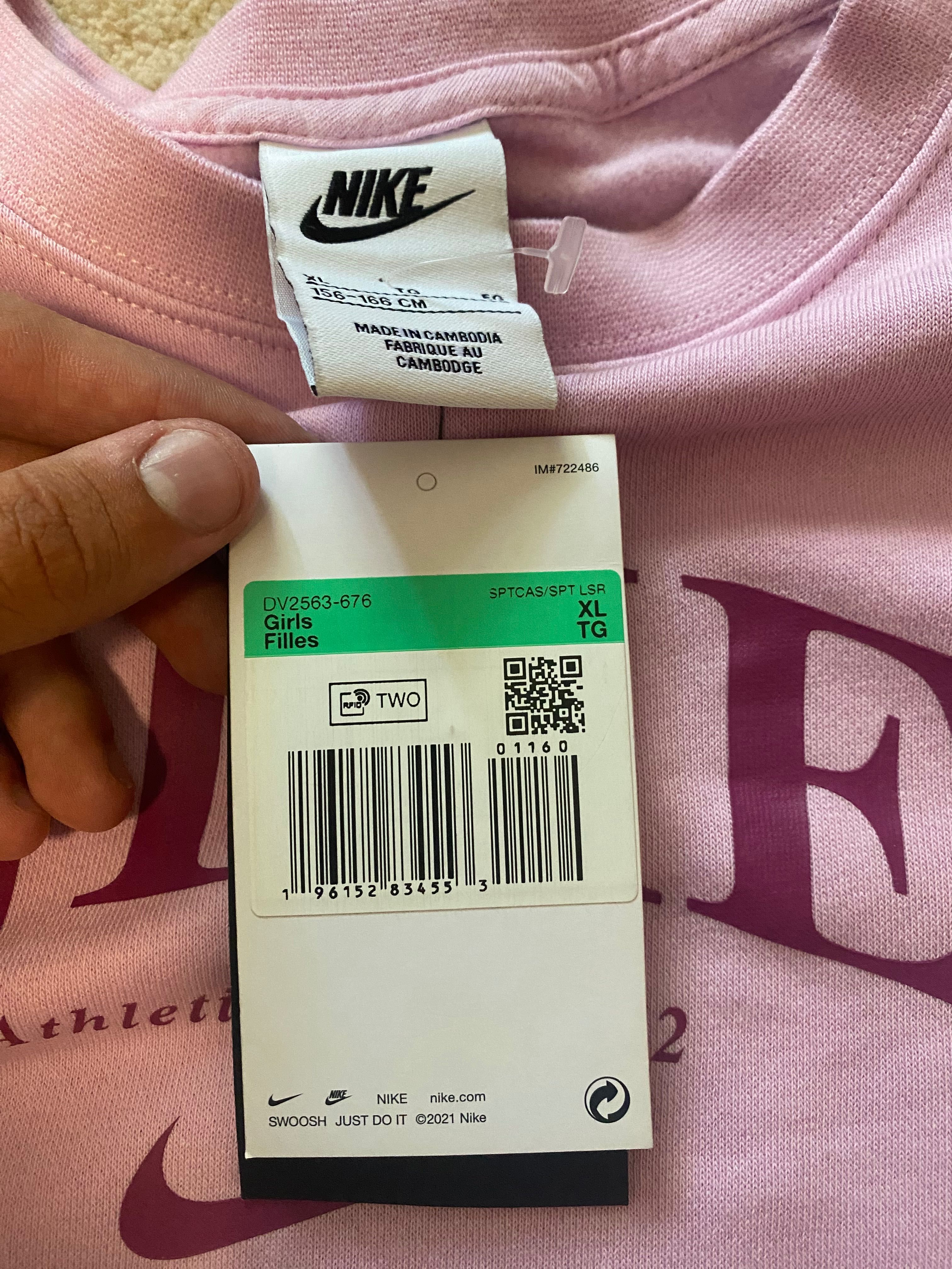 Bluza Nike fete roz