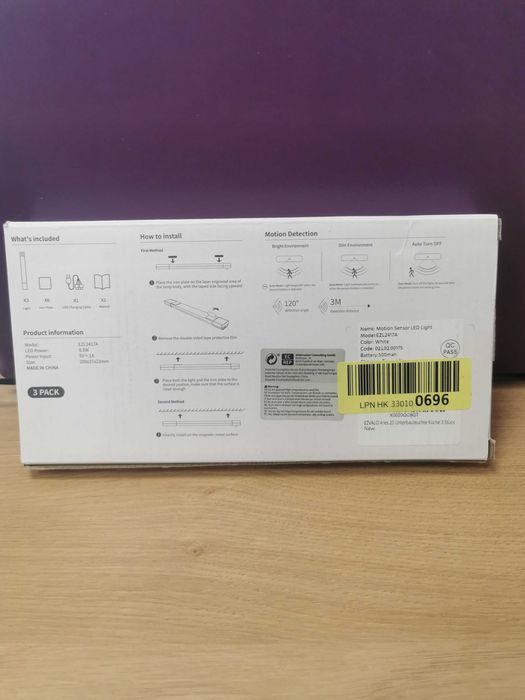 Set 3 lumini led senzor