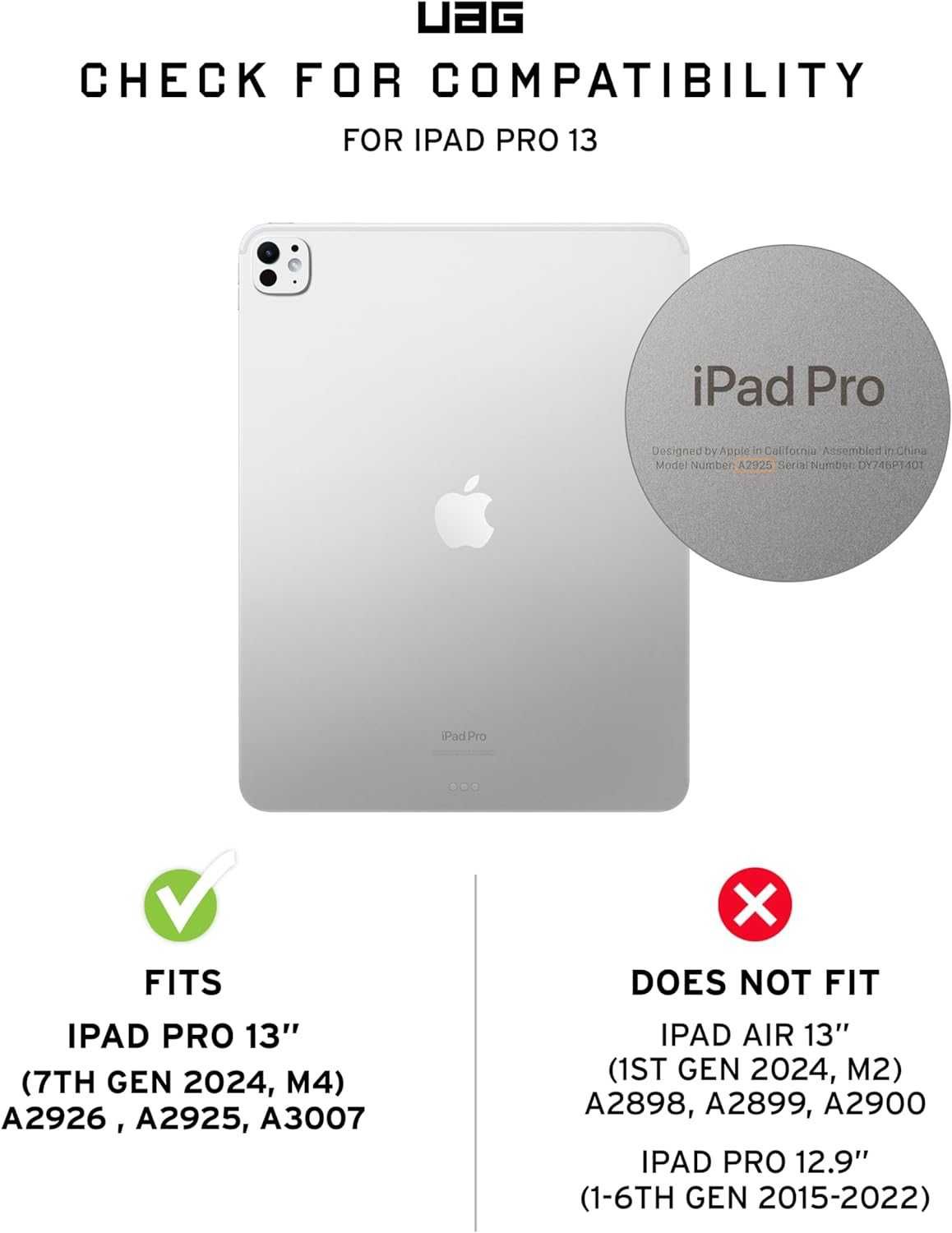Калъф URBAN ARMOR GEAR UAG за iPad Pro 13" (7th Gen, 2024, M4), син