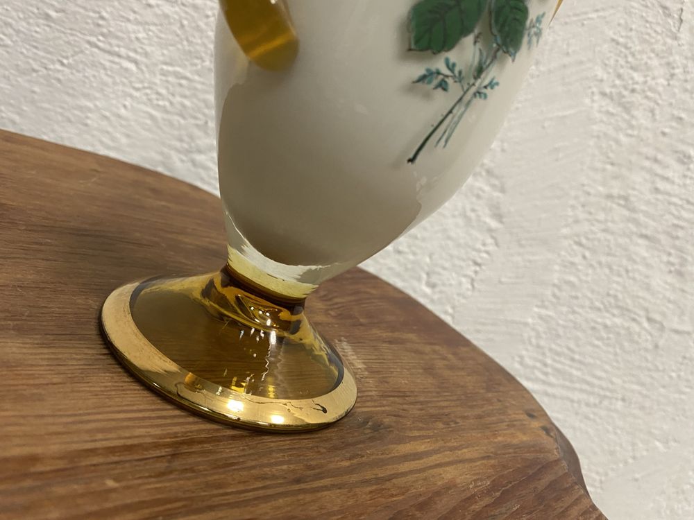 Италианска ваза от разтопено стъкло мурано