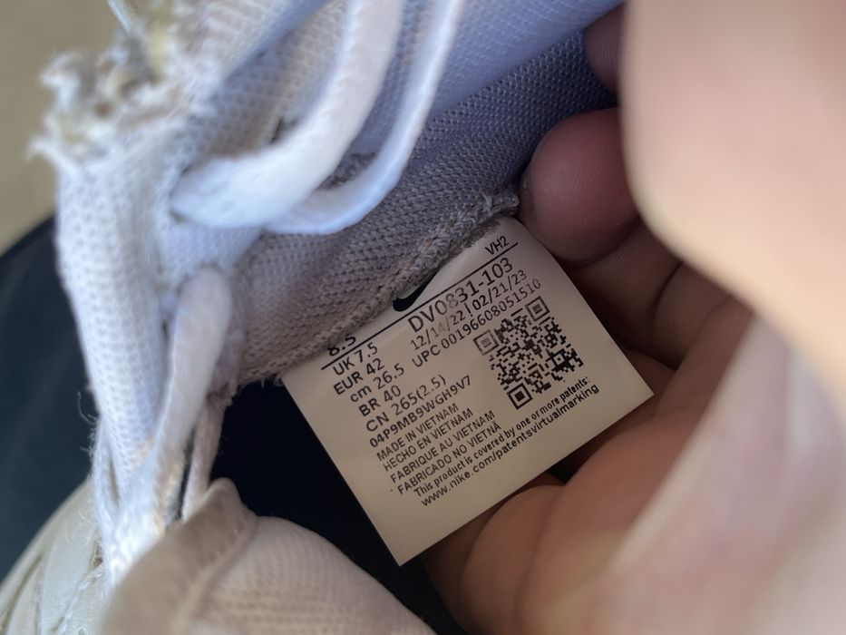 Nike dunk low white x orange