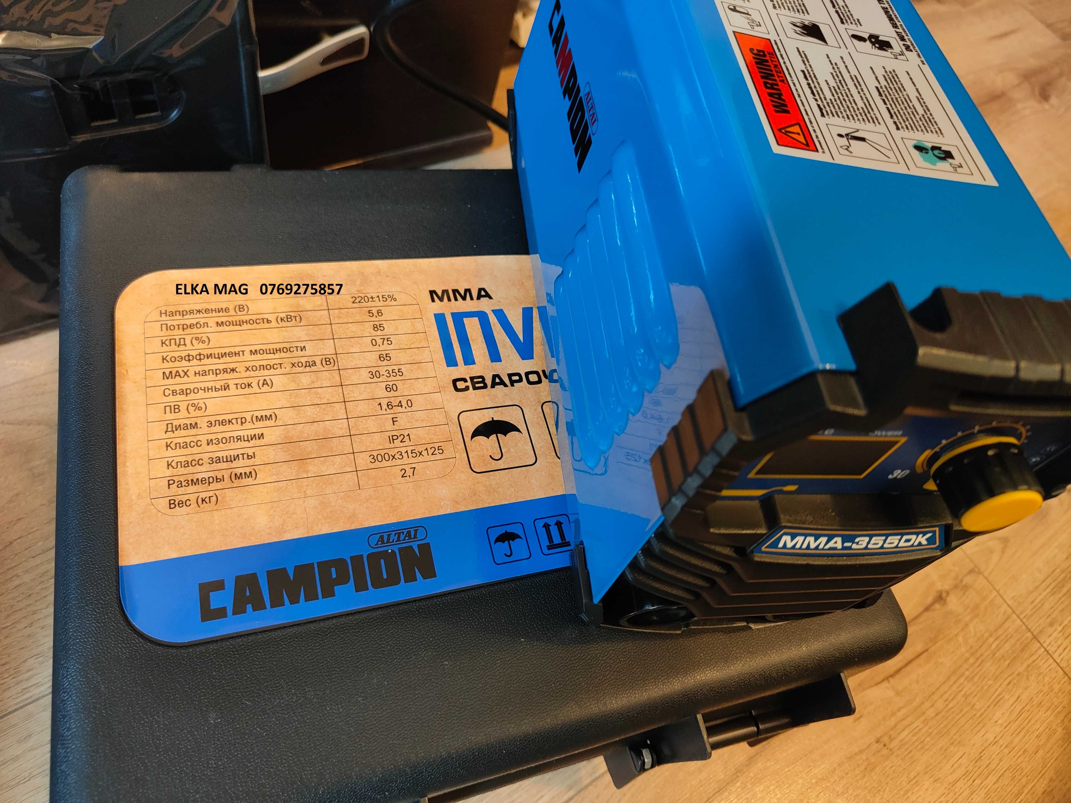 Invertor de sudura Campion MMA 355DK IGBT Transport !
20lei!