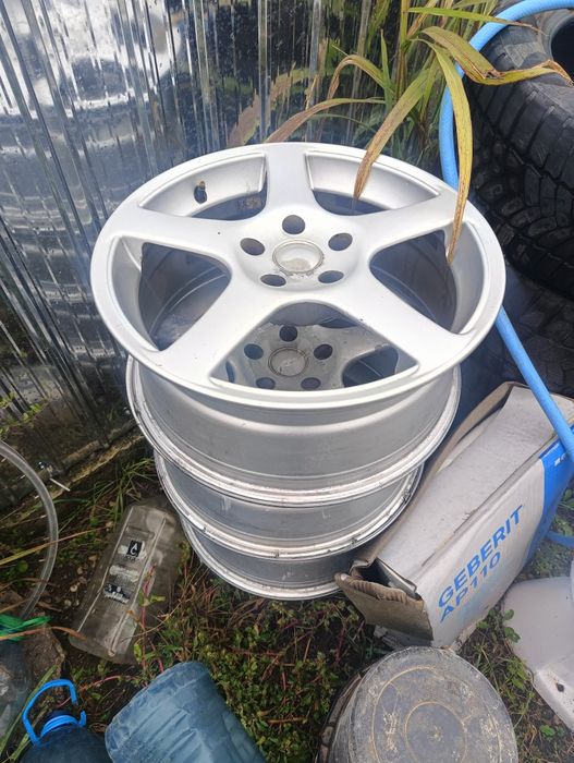 Jante aliaj pe 17 5x112 și jante tabla 15 cu capace 5x112