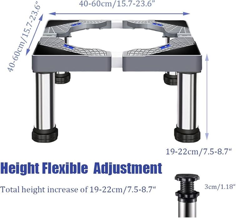 Suport pentru mașină de spălat, piedestal pentru frigider / uscator