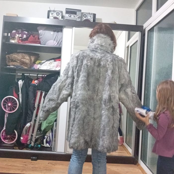 Blana naturala vulpe argintie