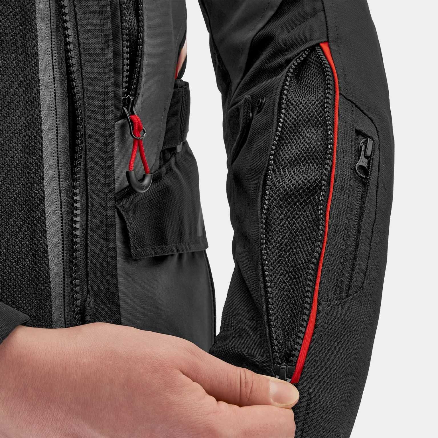 Мъжко текстилно мото яке SHIMA DUNE  Red/Black,протектори,вентилация