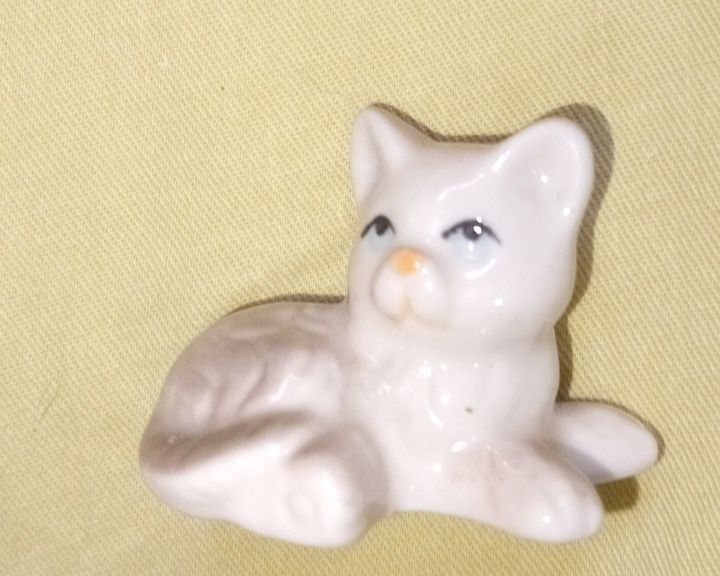 Фарфоровая статуэтка СССР кошка