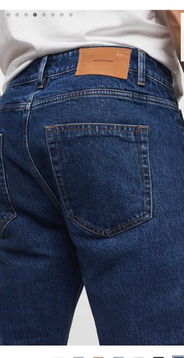 Blugi Ben tapered cropped  albastru inchis barbati 40 noi cu eticheta