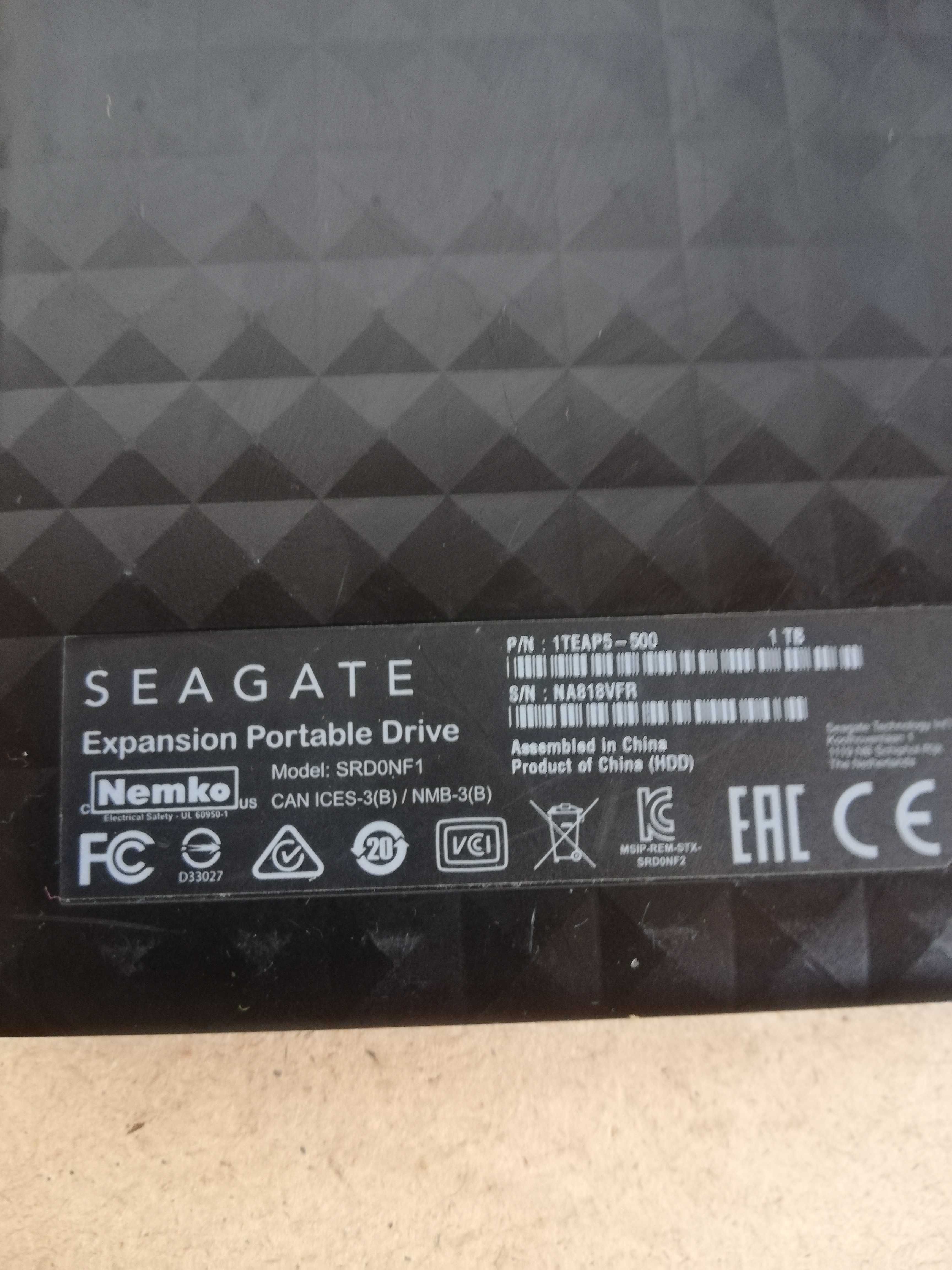 HDD Seagate 1TB portable преносим USB 3.0