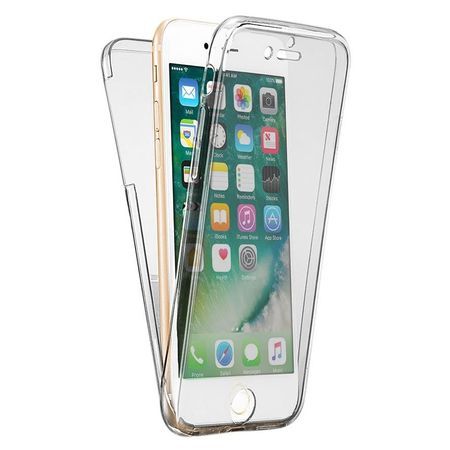 Husa Full TPU 360° (fata + spate) Apple iPhone 8 Plus, Transparent