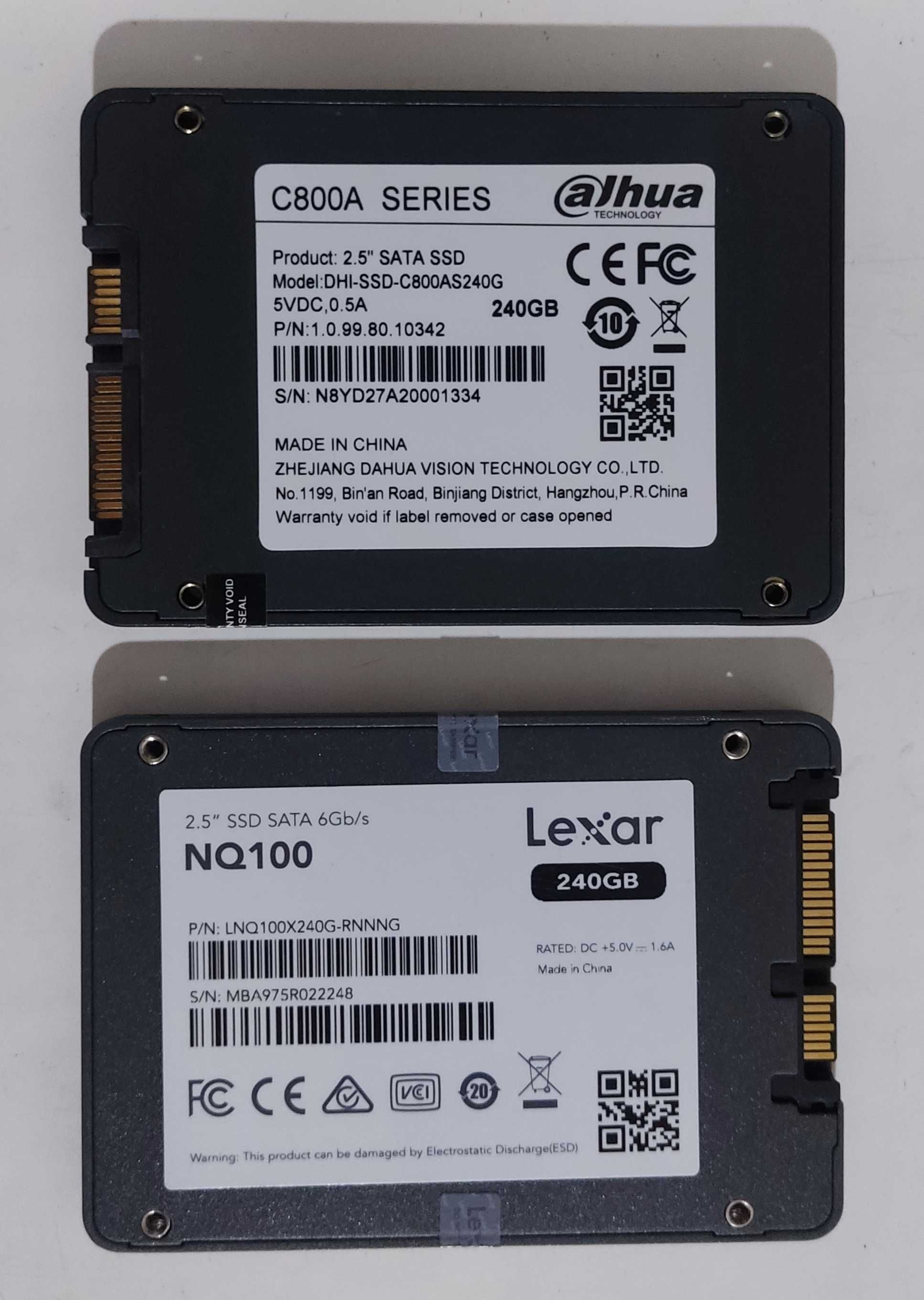 SSD Lexar hám SSD Dahua 240gb satıladı