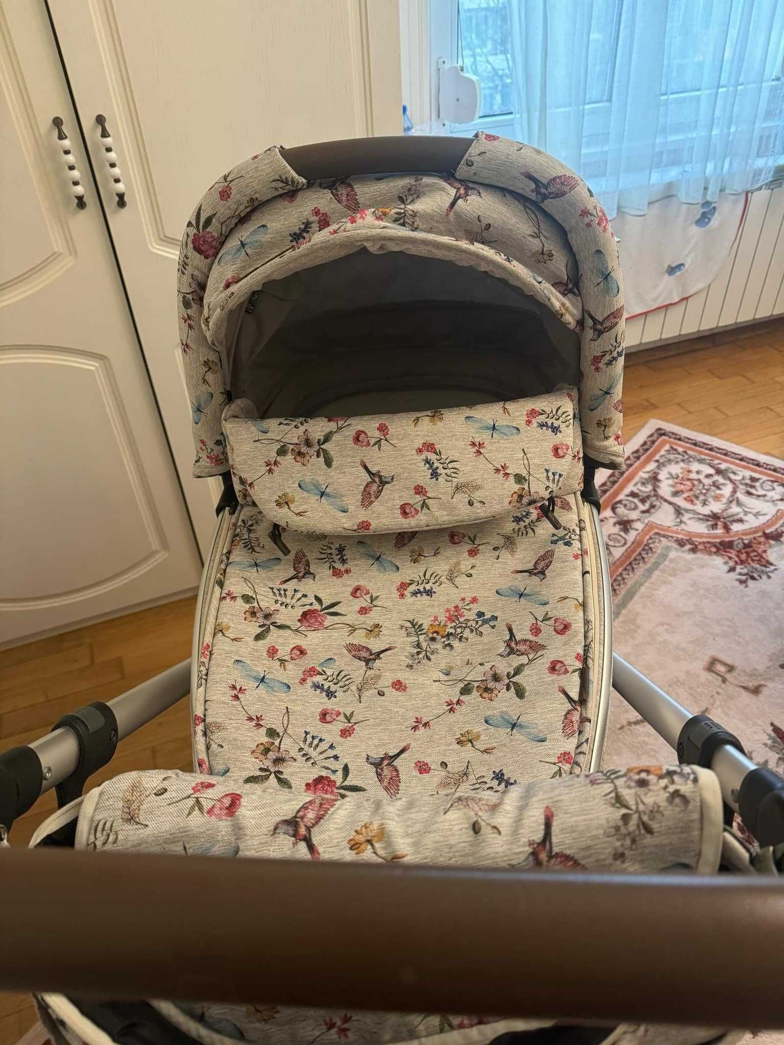 Бебещшка количка Espiro Next Limited Edition  2 в 1 - Birdy Beige