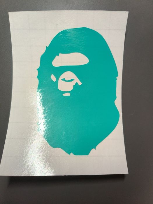 Sticker vinyl bape glossy