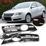 Grile Crom Proiectoare Volkswagen Passat B6 spatiu pt Lumini de zi