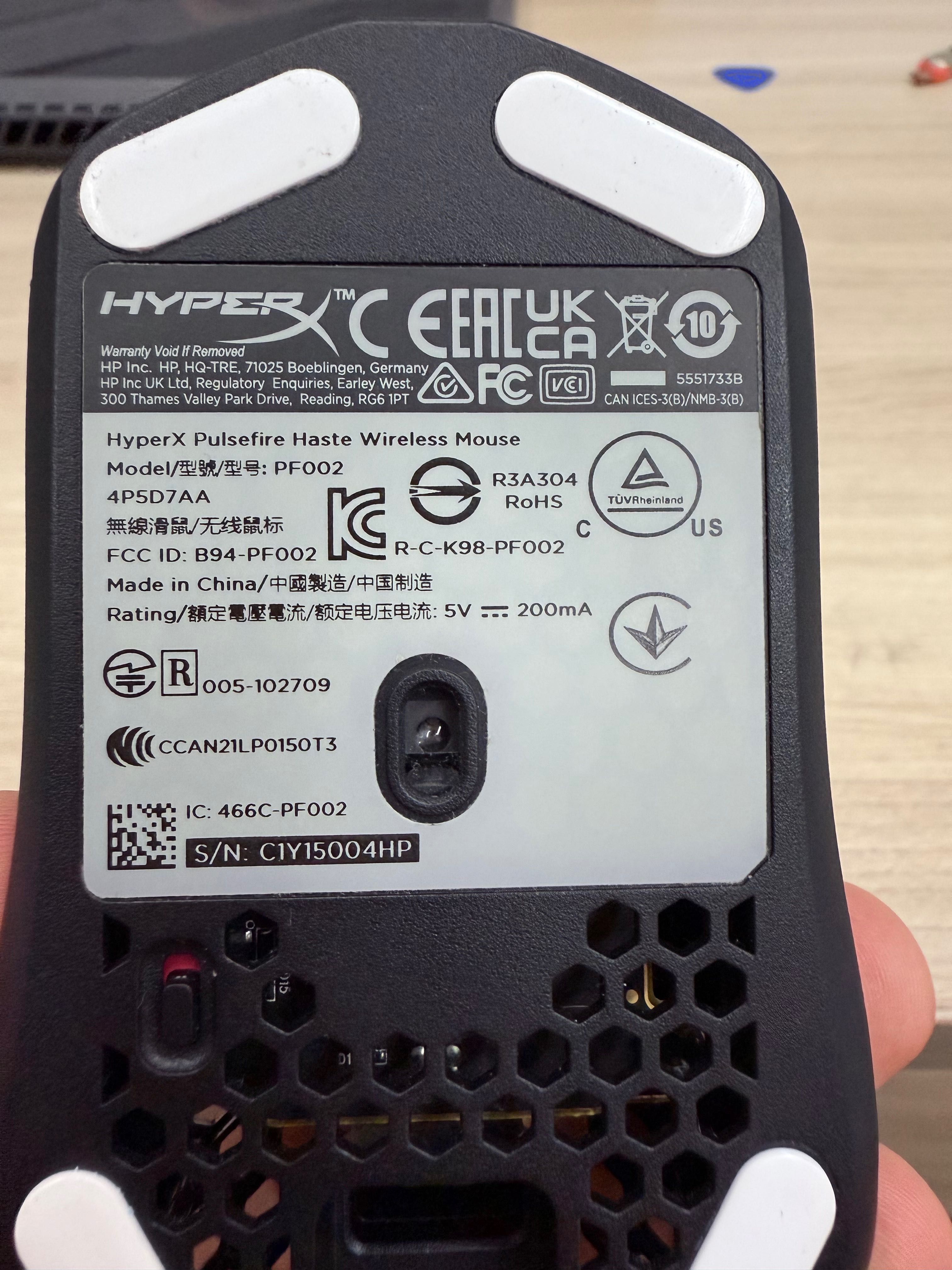 Мышь HyperX Pulsefire Haste Wireless