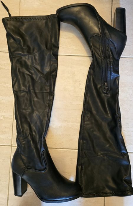 Cizme înalte din piele ecologică