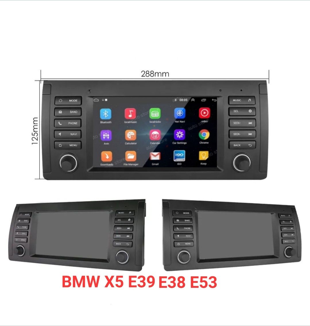 Мултимедия 7 инча BMW X5 E53 E39 E39 Android БМВ навигация Андроид Х5