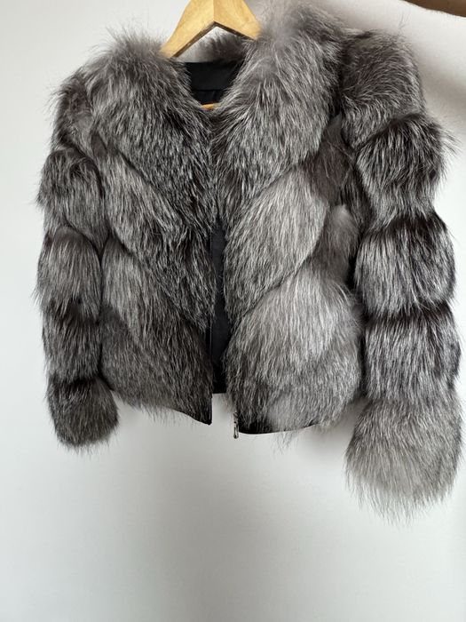 Blana naturala vulpe argintie