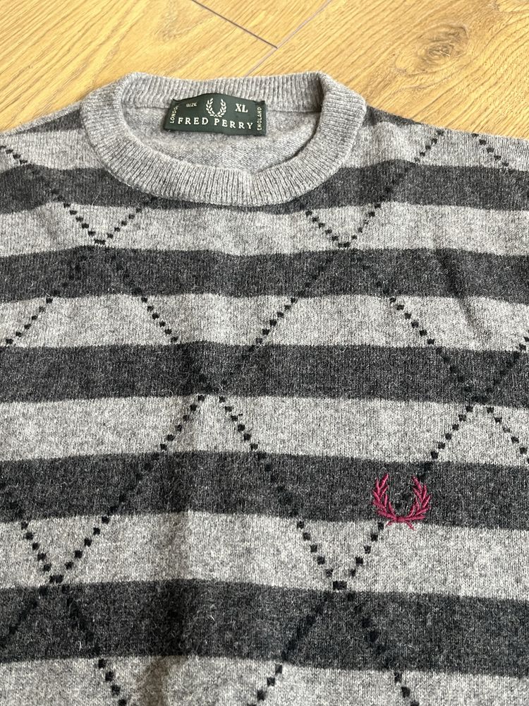Fred Perry : Made in England - Wool Jumper - размер Л / Оригинал