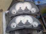 Ceasuri Bord Opel Corsa C albe cu inele cromate argintiu