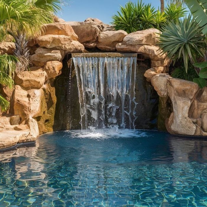 Водопады, фонтаны,  бассейны,  пруды,  аквапарки  водные объекты