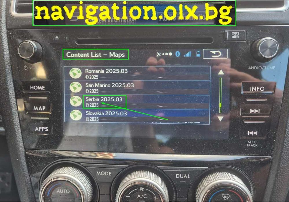 2025 SD card Субару карта навигaция Subaru GEN2 Forester Legacy