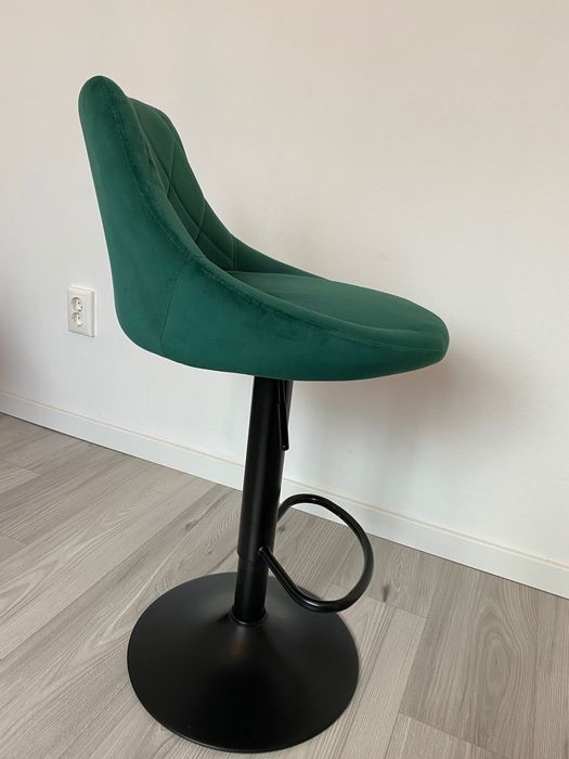 Scaun bar pivotant modern cu spatar, reglabil