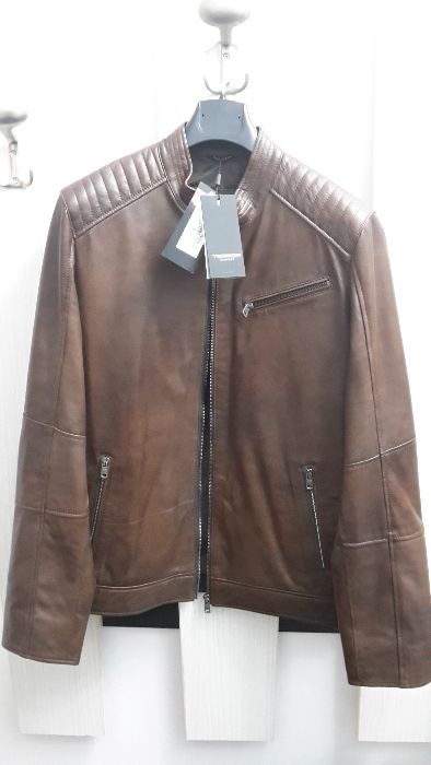 Мъжко кожено яке размер 52