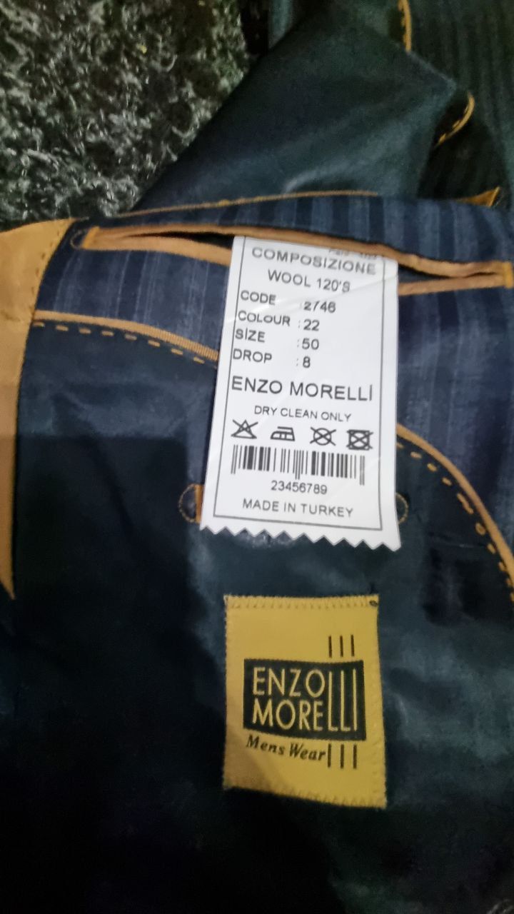 Новый костюм Enzo morelli 50/ drop 8