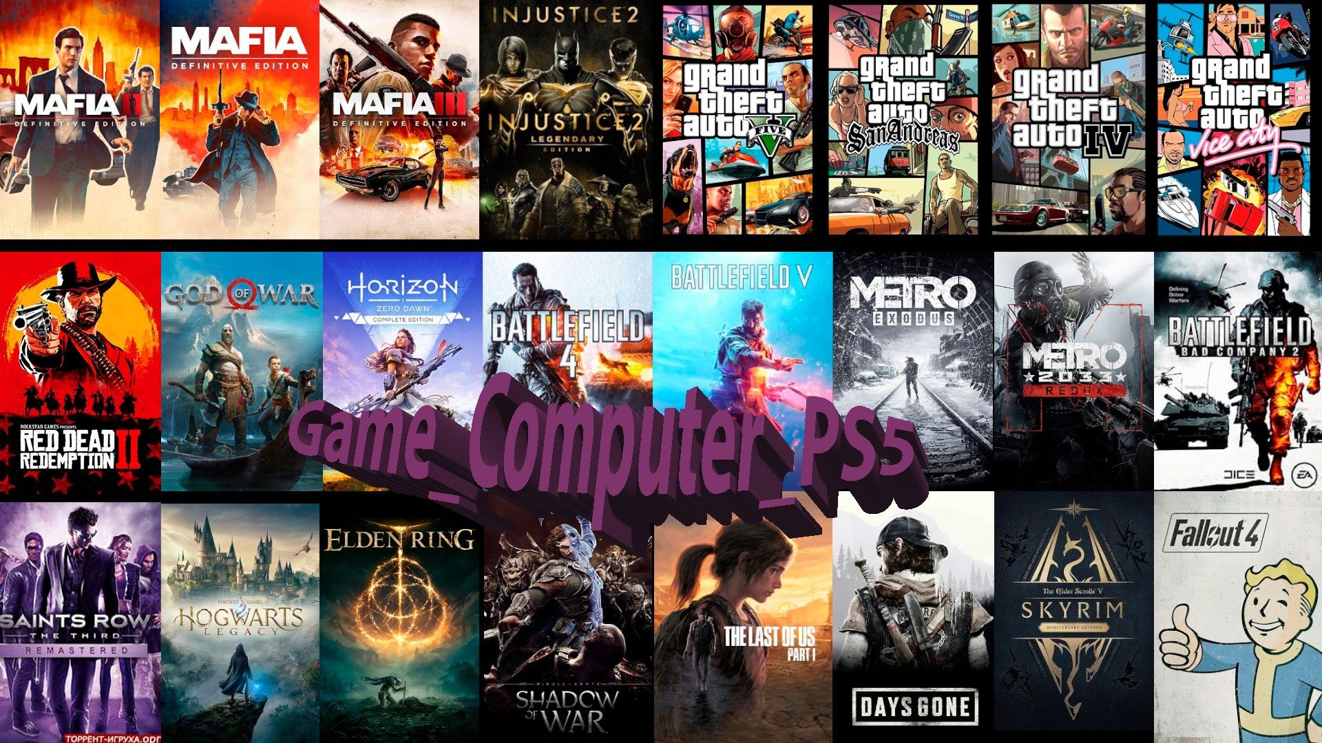 Игры ПК-PC Windows GTA 5,FiFa24,Mafia,Pubg,Battlefield 5,Dota,RDR2,ARK