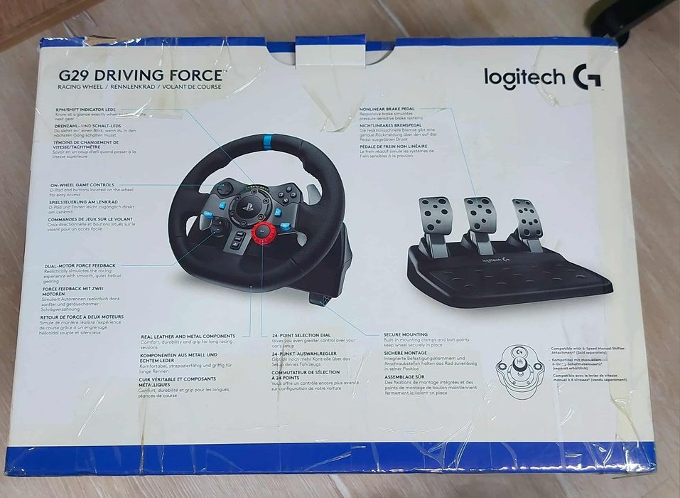 Волан Logitech G29 Driving Force + скоростен лост