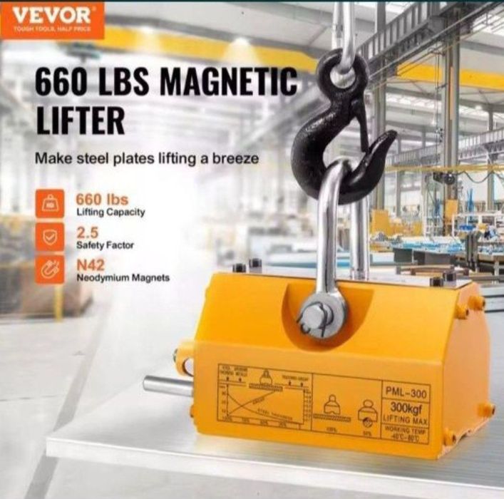 Vevor, dispozitiv magnetic pentru ridicare, dispozitiv permanent