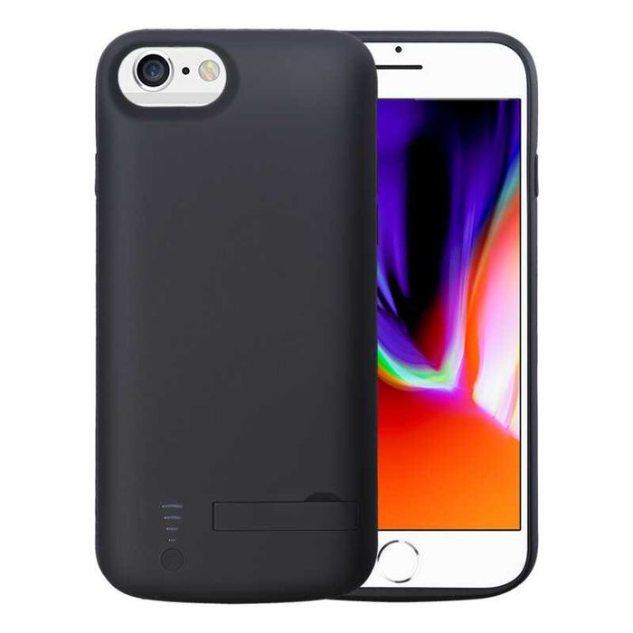 Husa antisoc Baterie Incorporata +Folie APPLE iPhone 6 6s 7 8 5000 mAh