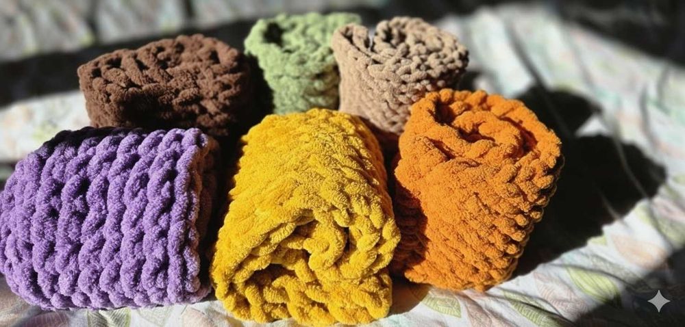 Ръчно плетен шал