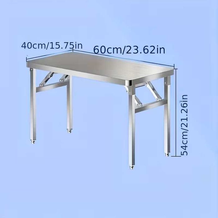 masa de inox pliabila 60x40x55 cm