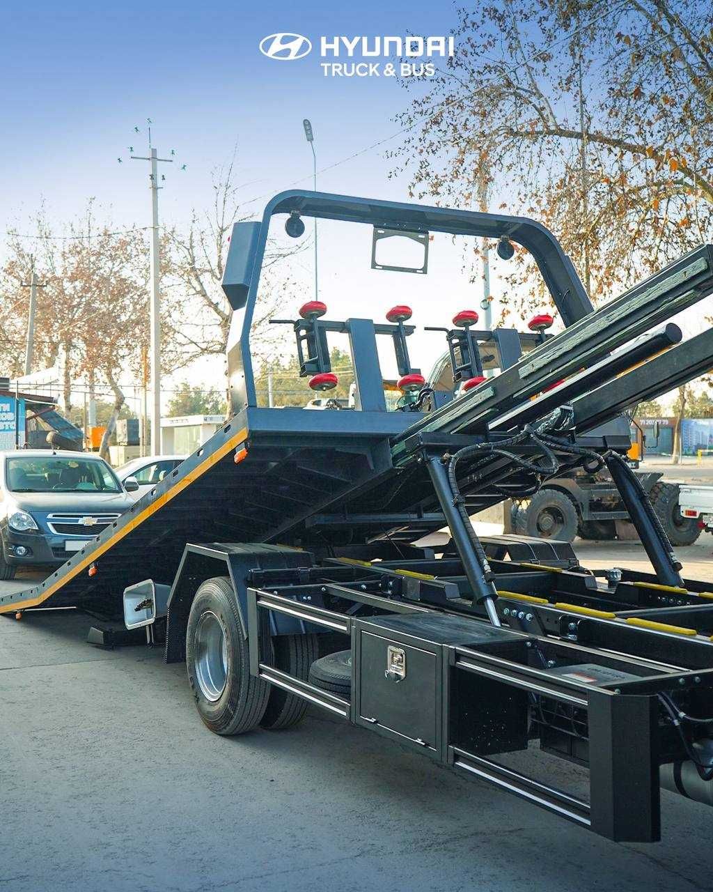 HYUNDAI EX8 Эвакуатор со сдвижной платформой