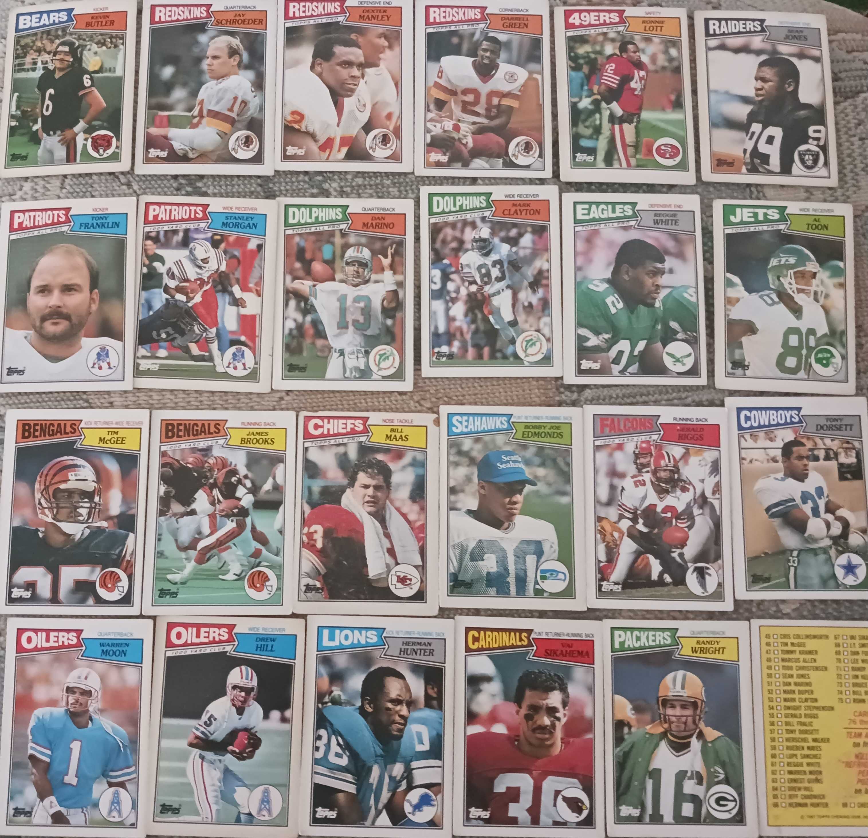 Cartonase NFL Topps 1987