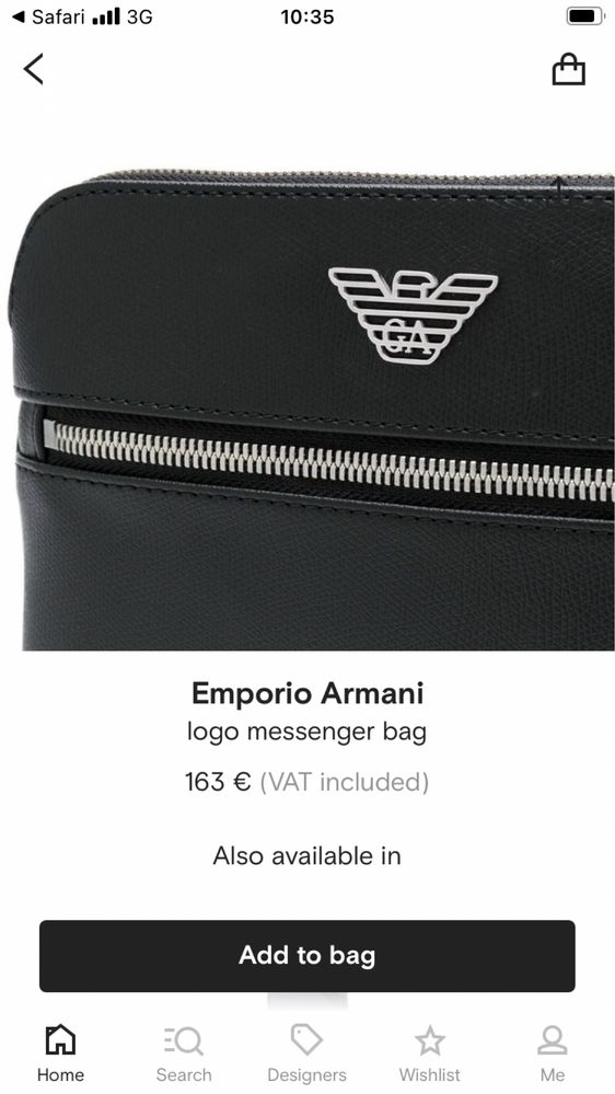 Vand genata de barbati emporio armani