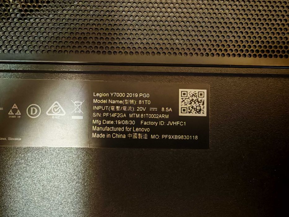 Laptop gaming Lenovo Legion y7000/i5-9300h/GTX 1650/16 gb ram/512 SSD