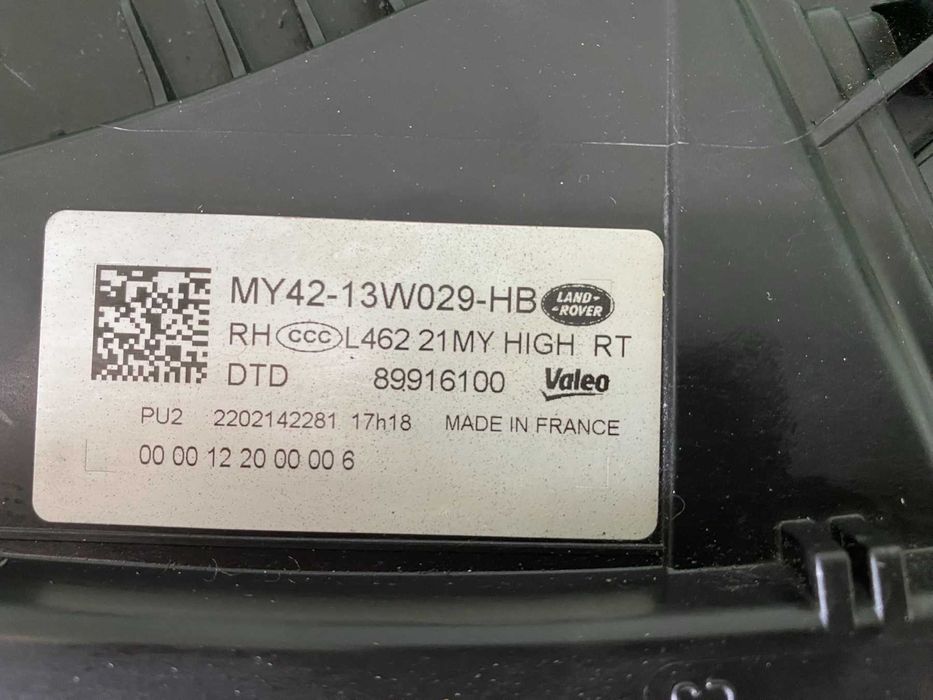 фар десен Land Rover Discovery V L462 Full led 2021-2025 г. #1033V